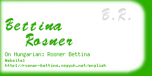 bettina rosner business card